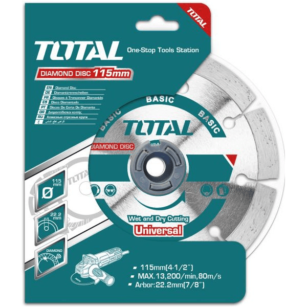 Total TAC2131153 Diamond Cut Off Wheel  Turbo 4-1/2 Total TAC2131153 Diamond Cut Off Wheel  Turbo 4-1/2